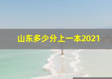 山东多少分上一本2021