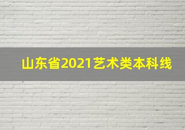 山东省2021艺术类本科线