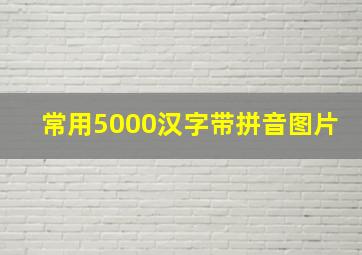 常用5000汉字带拼音图片