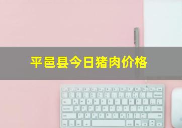 平邑县今日猪肉价格