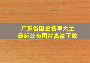 广东省国企名单大全最新公布图片高清下载