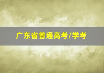 广东省普通高考/学考