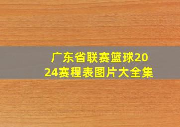 广东省联赛篮球2024赛程表图片大全集