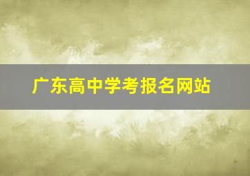 广东高中学考报名网站