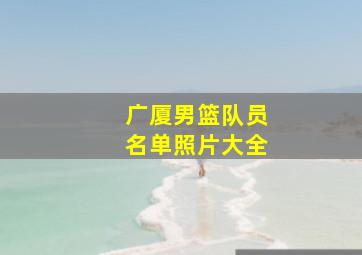 广厦男篮队员名单照片大全