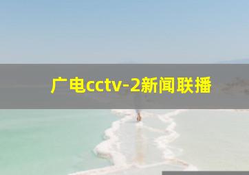 广电cctv-2新闻联播