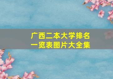 广西二本大学排名一览表图片大全集