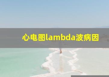 心电图lambda波病因