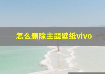 怎么删除主题壁纸vivo