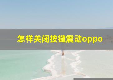 怎样关闭按键震动oppo