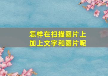 怎样在扫描图片上加上文字和图片呢