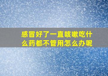 感冒好了一直咳嗽吃什么药都不管用怎么办呢