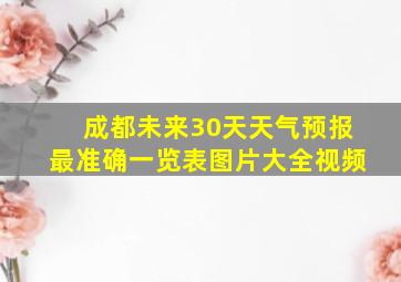 成都未来30天天气预报最准确一览表图片大全视频