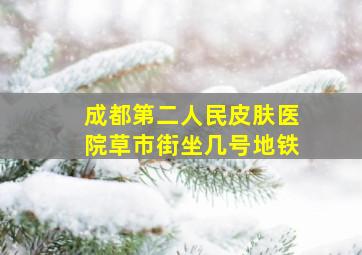 成都第二人民皮肤医院草市街坐几号地铁