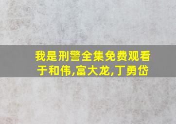 我是刑警全集免费观看于和伟,富大龙,丁勇岱