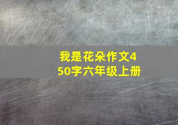 我是花朵作文450字六年级上册