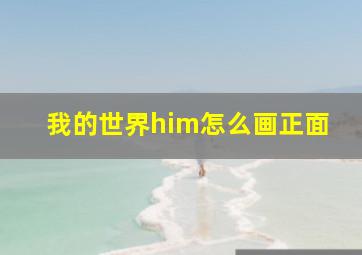 我的世界him怎么画正面