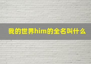 我的世界him的全名叫什么