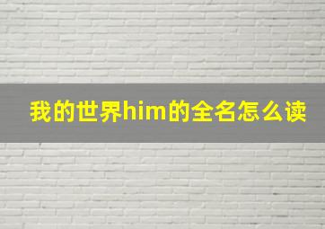 我的世界him的全名怎么读