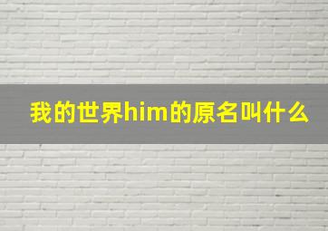 我的世界him的原名叫什么