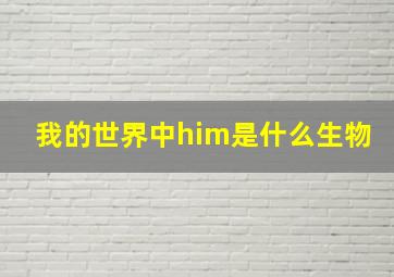 我的世界中him是什么生物