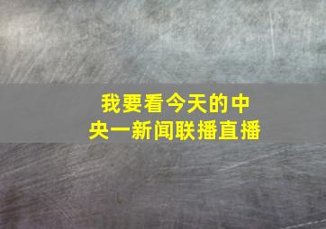 我要看今天的中央一新闻联播直播