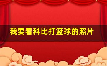 我要看科比打篮球的照片