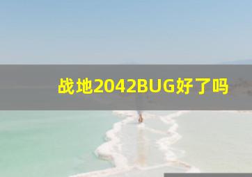 战地2042BUG好了吗