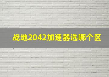 战地2042加速器选哪个区