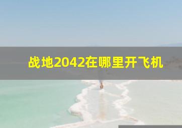 战地2042在哪里开飞机