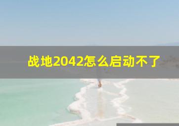 战地2042怎么启动不了