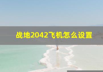 战地2042飞机怎么设置