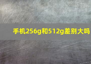 手机256g和512g差别大吗