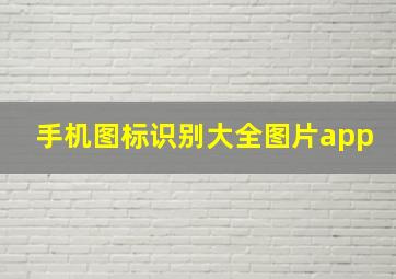 手机图标识别大全图片app