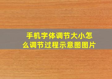 手机字体调节大小怎么调节过程示意图图片