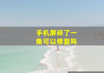 手机屏碎了一角可以修复吗