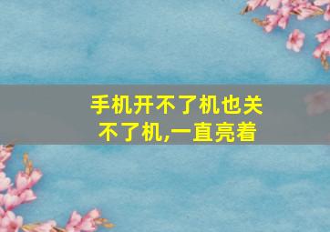 手机开不了机也关不了机,一直亮着