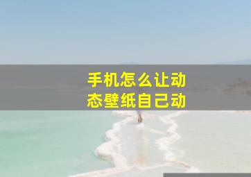 手机怎么让动态壁纸自己动