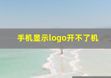 手机显示logo开不了机