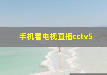 手机看电视直播cctv5