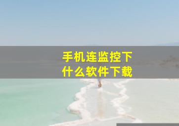 手机连监控下什么软件下载