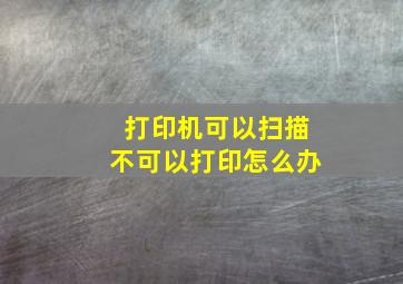 打印机可以扫描不可以打印怎么办