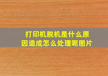 打印机脱机是什么原因造成怎么处理呢图片