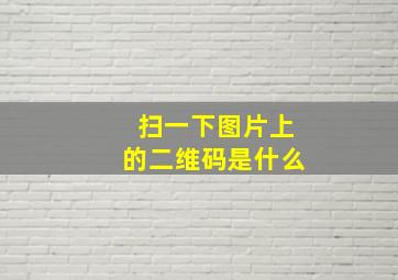 扫一下图片上的二维码是什么