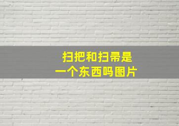 扫把和扫帚是一个东西吗图片