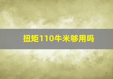 扭矩110牛米够用吗