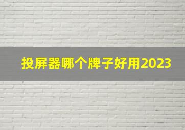 投屏器哪个牌子好用2023