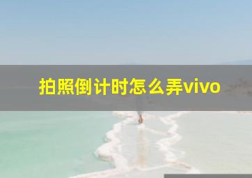 拍照倒计时怎么弄vivo