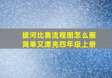 拔河比赛流程图怎么画简单又漂亮四年级上册