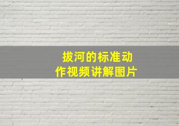 拔河的标准动作视频讲解图片